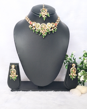 Green Kundan Necklace