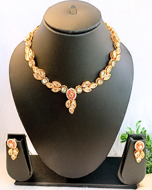 White Kundan Necklace